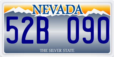 NV license plate 52B090