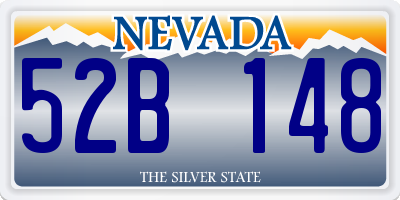 NV license plate 52B148