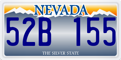 NV license plate 52B155