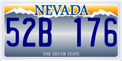 NV license plate 52B176