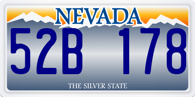 NV license plate 52B178