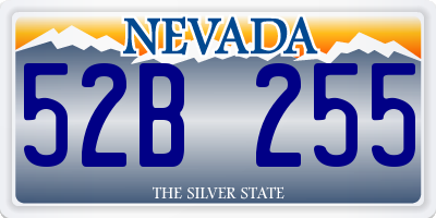 NV license plate 52B255