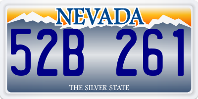 NV license plate 52B261