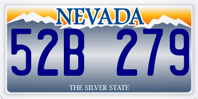 NV license plate 52B279