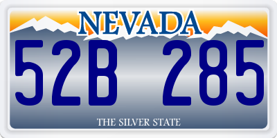 NV license plate 52B285