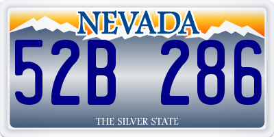 NV license plate 52B286