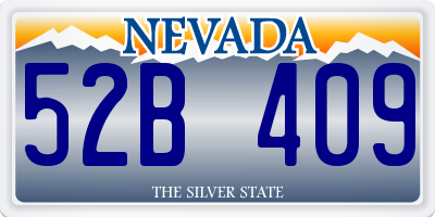 NV license plate 52B409