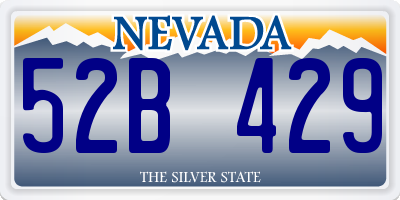 NV license plate 52B429