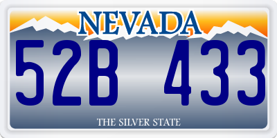 NV license plate 52B433