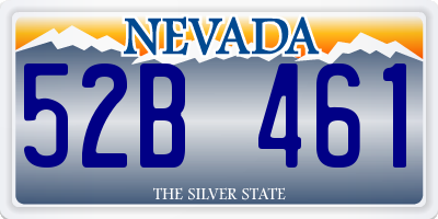 NV license plate 52B461