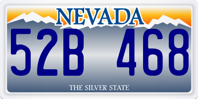 NV license plate 52B468