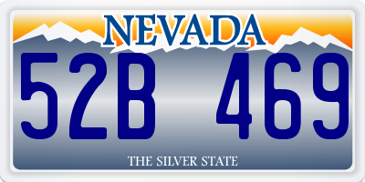 NV license plate 52B469