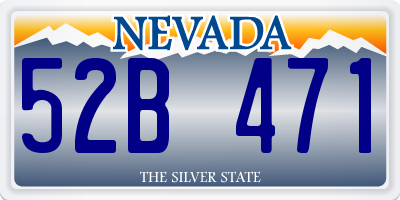 NV license plate 52B471
