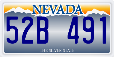 NV license plate 52B491