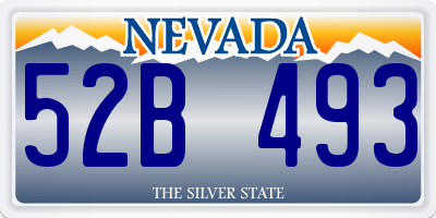 NV license plate 52B493