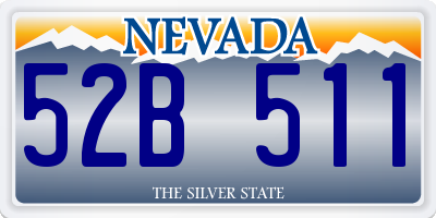 NV license plate 52B511