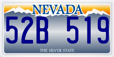 NV license plate 52B519