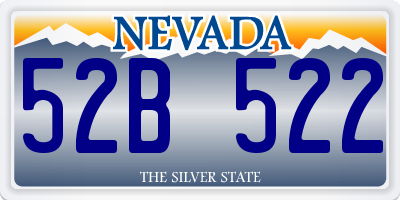 NV license plate 52B522