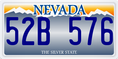 NV license plate 52B576