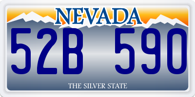 NV license plate 52B590
