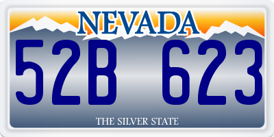 NV license plate 52B623
