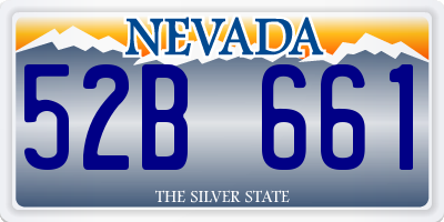 NV license plate 52B661