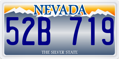 NV license plate 52B719