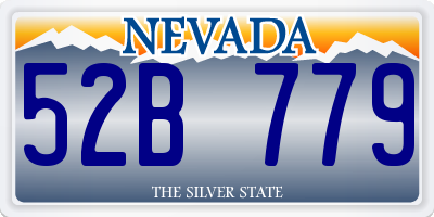NV license plate 52B779