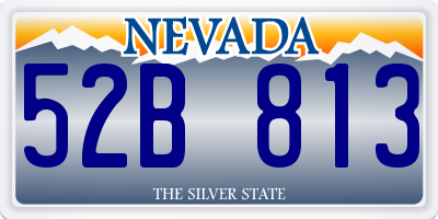 NV license plate 52B813