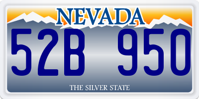 NV license plate 52B950