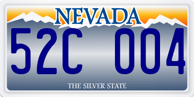 NV license plate 52C004