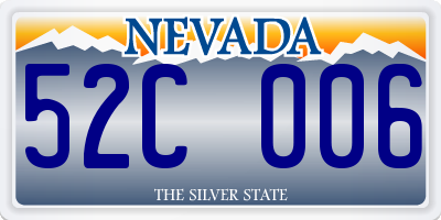 NV license plate 52C006