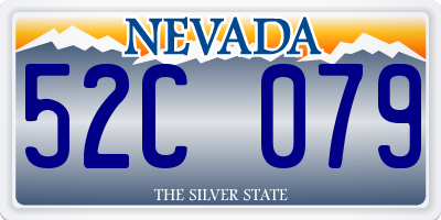 NV license plate 52C079