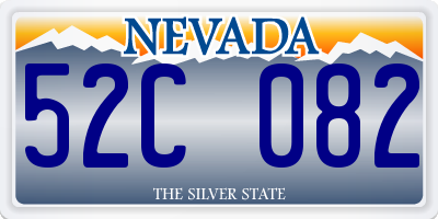 NV license plate 52C082