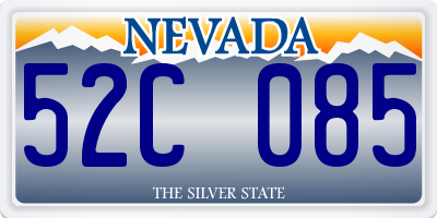NV license plate 52C085