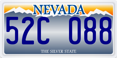 NV license plate 52C088