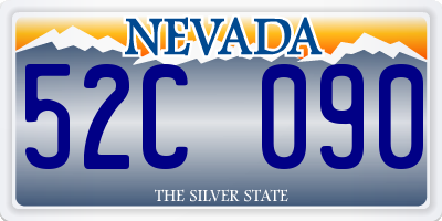 NV license plate 52C090