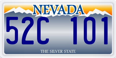 NV license plate 52C101