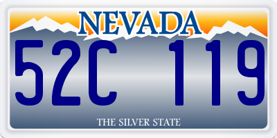 NV license plate 52C119