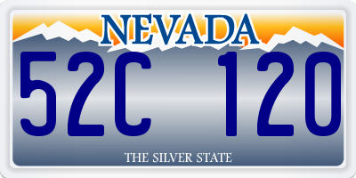 NV license plate 52C120