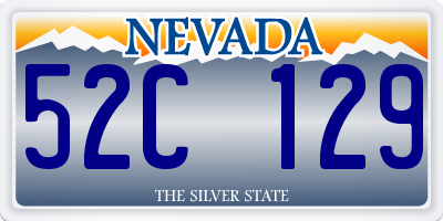 NV license plate 52C129