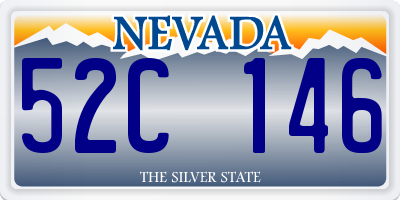 NV license plate 52C146