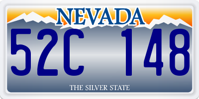 NV license plate 52C148
