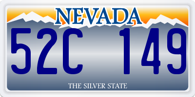 NV license plate 52C149