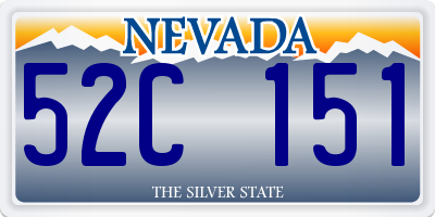 NV license plate 52C151