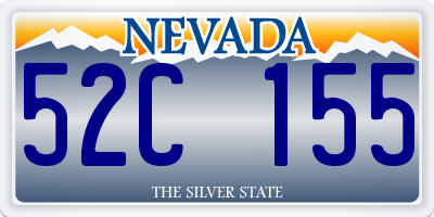 NV license plate 52C155