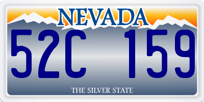 NV license plate 52C159