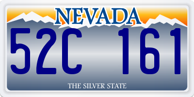 NV license plate 52C161