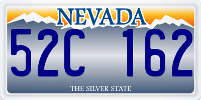 NV license plate 52C162