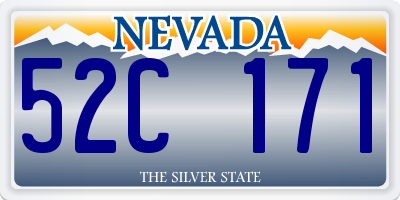 NV license plate 52C171